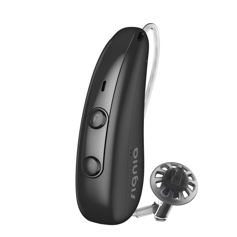 Signia Pure Charge&Go 3IX Hearing Aids - Black