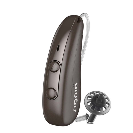 Signia Pure Charge&Go 3IX Hearing Aids - Deep Brown