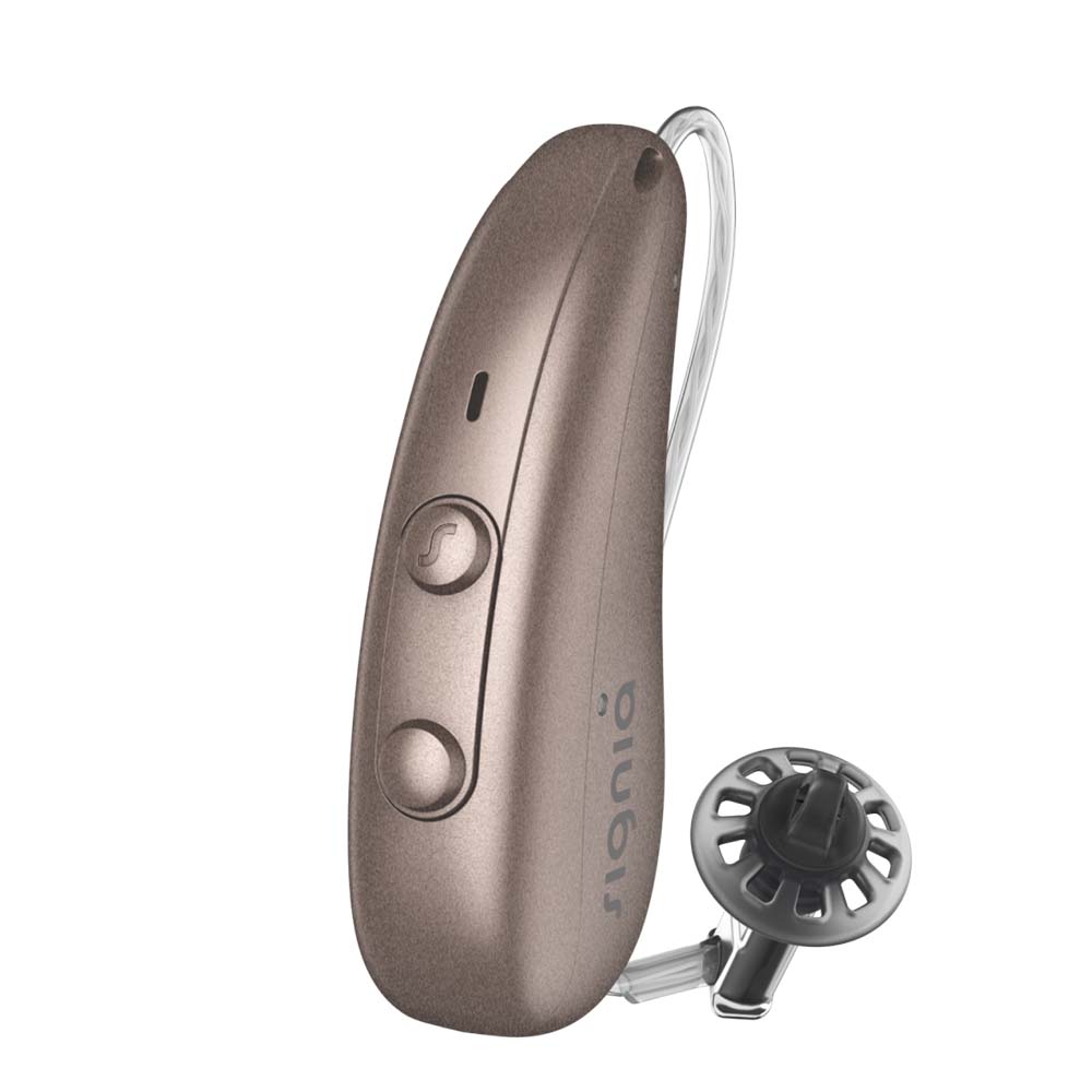 Signia Pure Charge&Go 5IX Hearing Aids - Sandy Brown